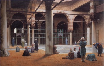  Arabien Kunst - Innenraum einer Moschee 1870 Arabien Jean Leon Gerome